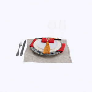 中式餐具摆件 ID：E02200841
