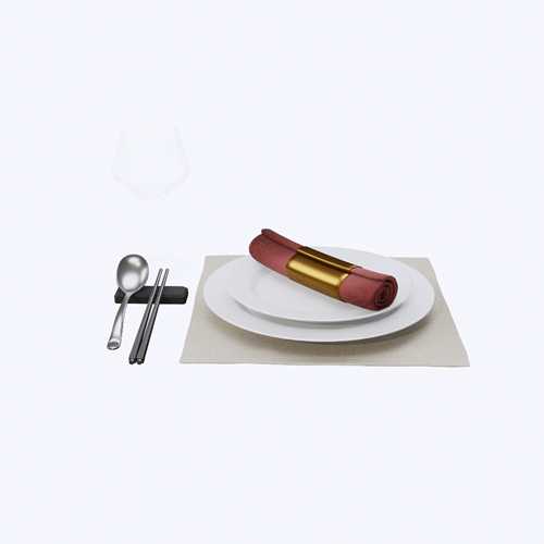 中式餐具摆件 ID：E02200852