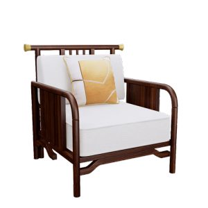 新中式单人沙发 ID：E02200951