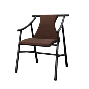 新中式单椅子茶室单椅子 ID：E02201138