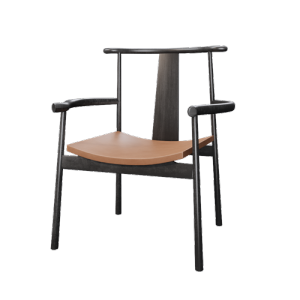 新中式单椅子茶室单椅子 ID：E02201185