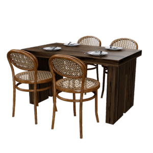 工装餐桌椅 ID：E02201478