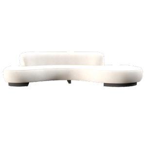 现代弧形双人沙发 ID：V01300171