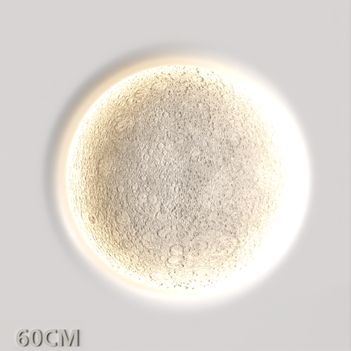侘寂石膏壁灯月球灯 ID：E02202231