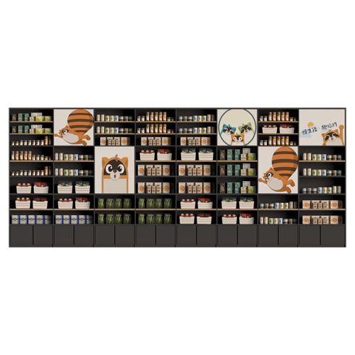 现代超市货架现代食品货架 ID：E02900487