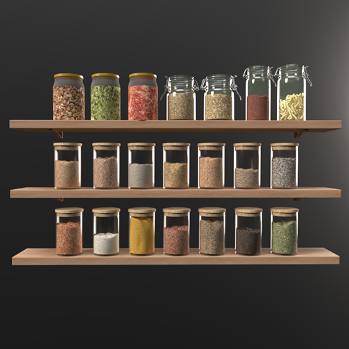 厨房用品调料瓶摆件 ID：E02202727