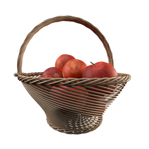 厨房用品藤编水果篮 ID：E02202763