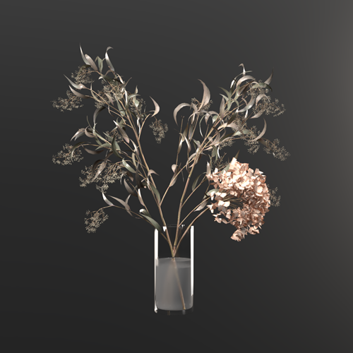 植物摆件花瓶摆件植物花瓶 ID：E02200527