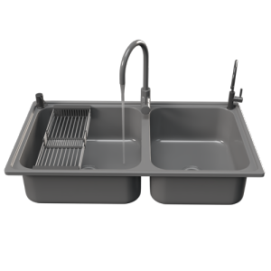 洗菜盆不锈钢水槽双盆洗菜盆双盆不锈钢水槽 ID：E02203012