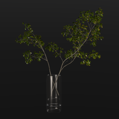 植物盆栽植物装饰现代植物花瓶 ID：E02203066