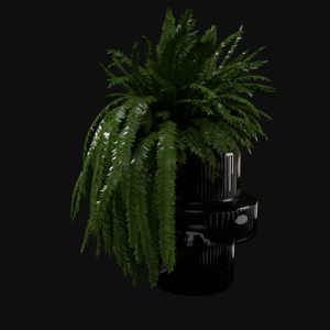 植物装饰玻璃花瓶ID：E099S0051