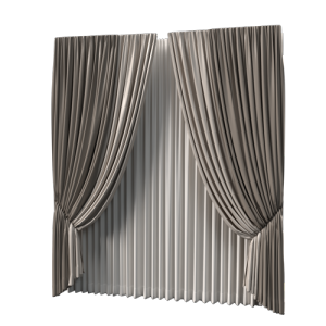 灰色窗帘现代窗帘 ID：E099S0205